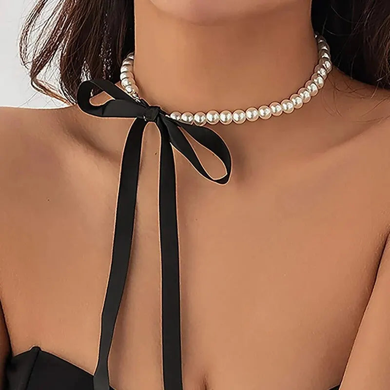 Exquisite Imitation Pearl Choker Necklace