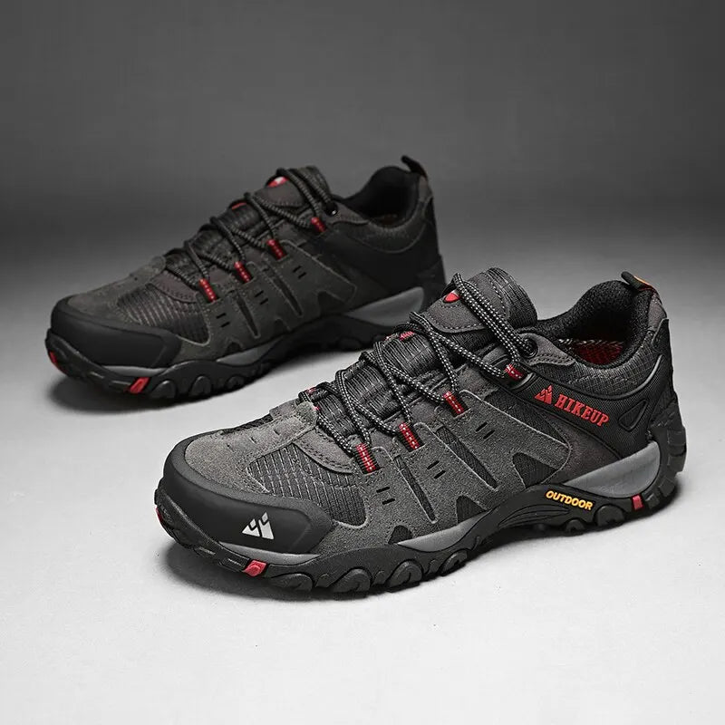 Men's Hiking Shoes with Suede Leather 
Outdoor Shoes, Men Trekking Sneakers