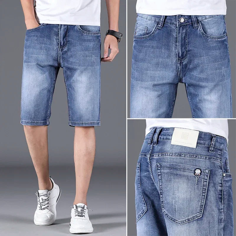 Stretch Summer Thin Denim Shorts