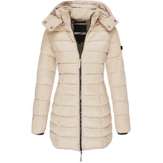 Winter Zipper Hooded Cotton Padded Jackets