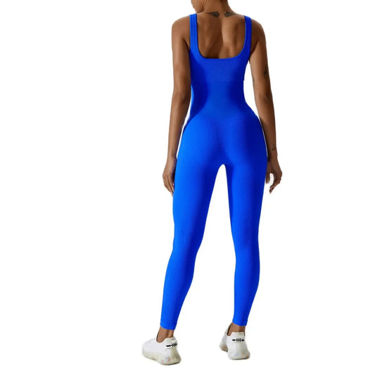 Seamless One-piece Jumpsuit Yoga Suit, Women Dance Romper Fitness Bodysuit 
Workout Siamese Sportswear