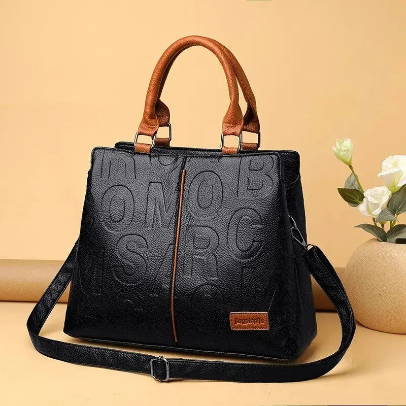 Fashion Solid Color Shoulder Ladies Handbag