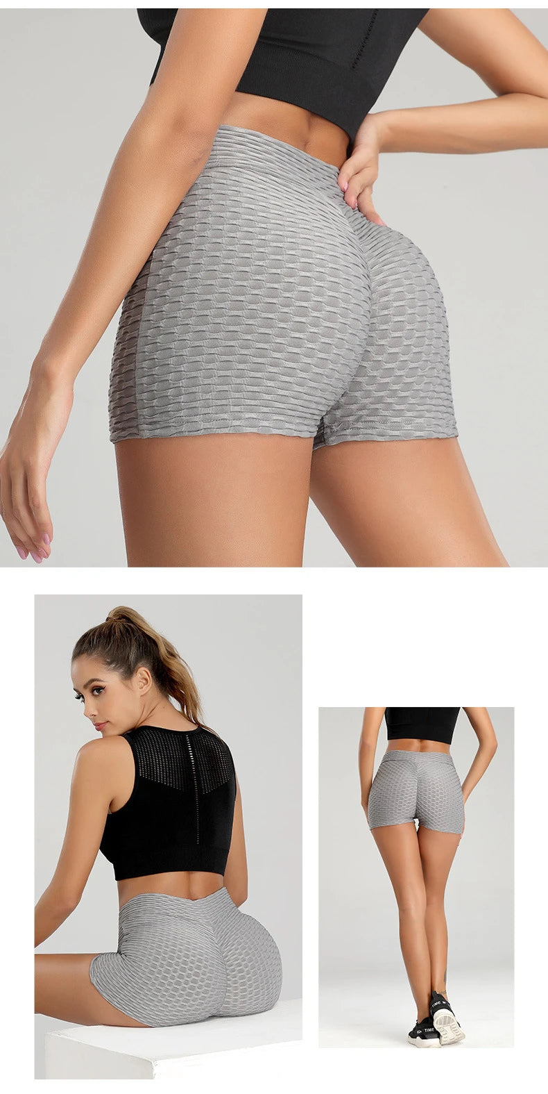 Anti Cellulite Shorts with High Waist Push Up 
Sports Shorts for girls Workout