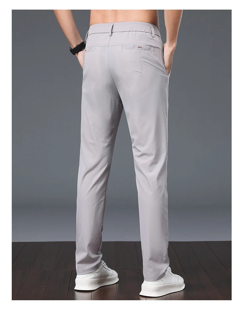 Summer Thin Ice Silk Casual Pants