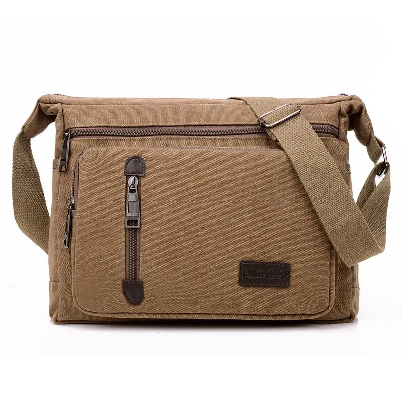 Canvas Shoulder Bag 
Bottle Men & Women Casual Crossbody, Multi Layered bag