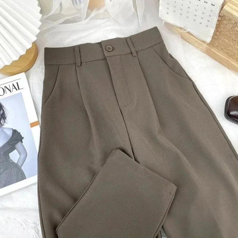 Fall Spring Suit Woman Trousers