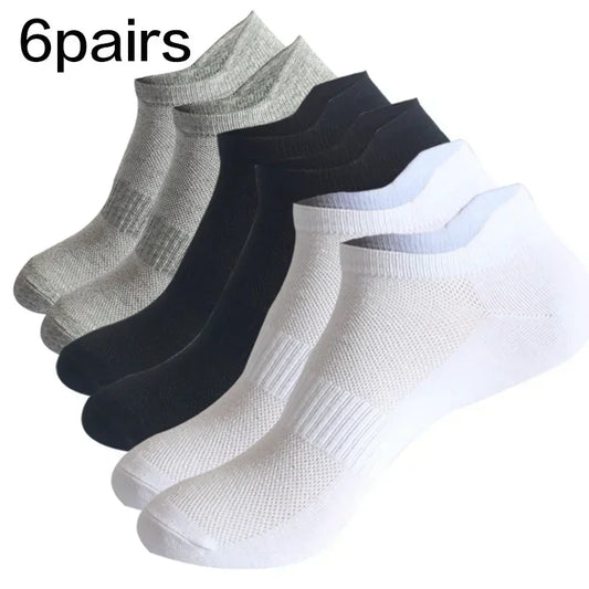 6 Pairs Women & Men Socks, Student Cotton