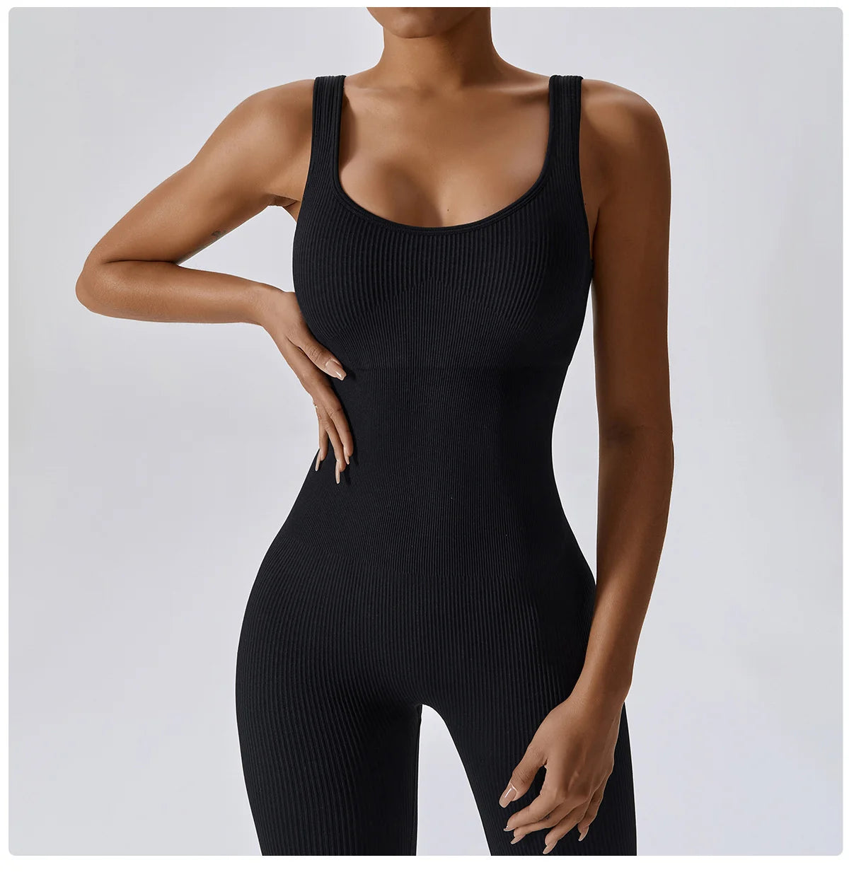 Seamless One-piece Jumpsuit Yoga Suit, Women Dance Romper Fitness Bodysuit 
Workout Siamese Sportswear