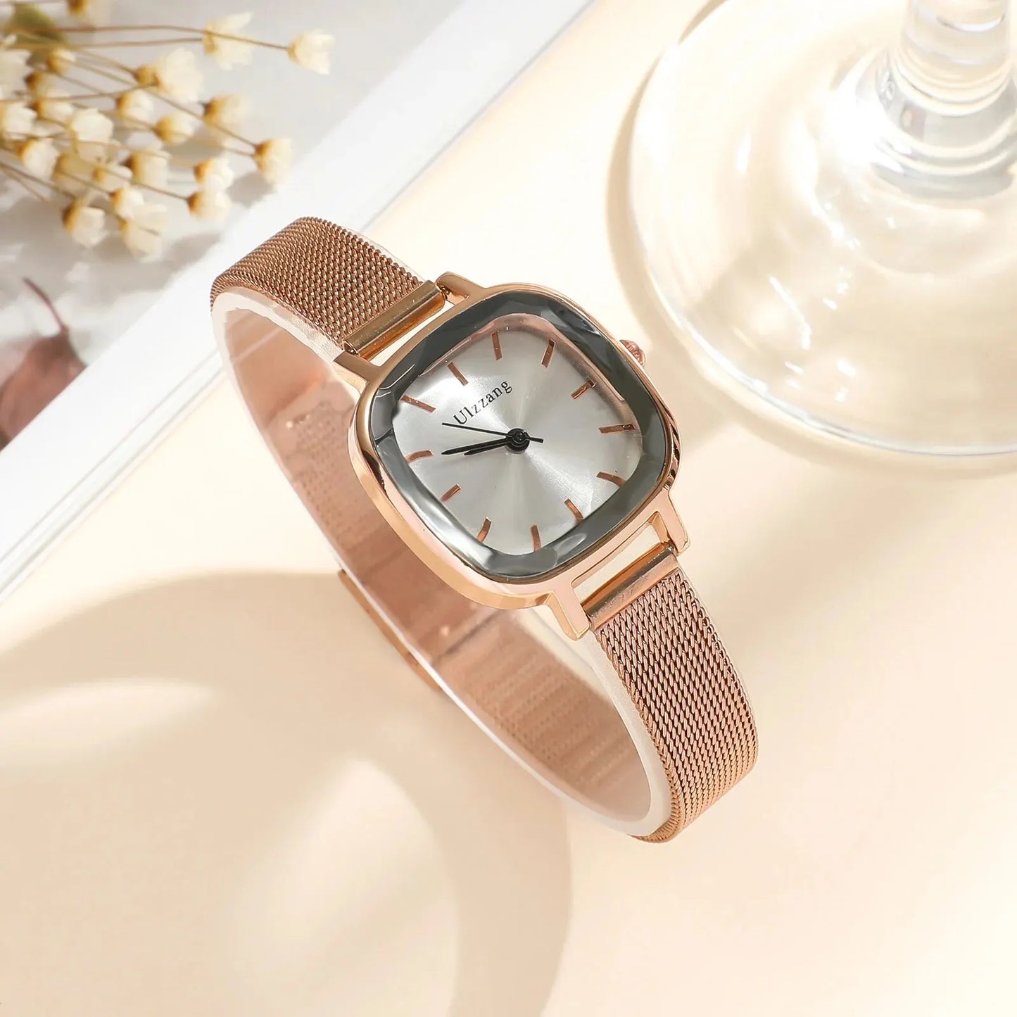 Small Dial Quartz Women Strap Watch