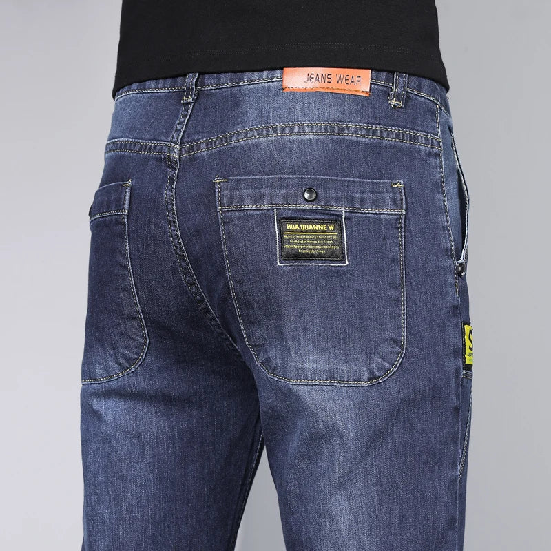 Slim Fit Male Casual Skinny Denim Trousers