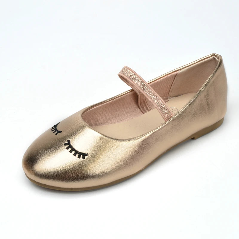 Lovely slip-on princess flats shoes