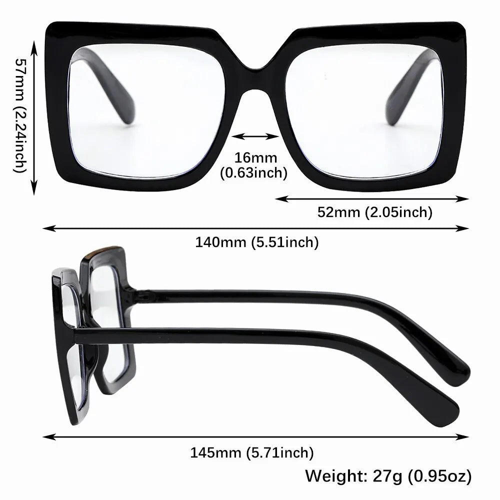 Big Square Anti Blue Light Glasses