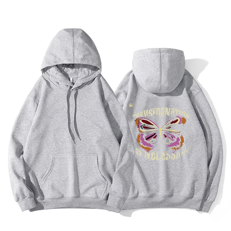 Oversized Harajuku Graphic Hoodies for Male 
Autumn Casual Loose Long Sleeve Sweatshirt