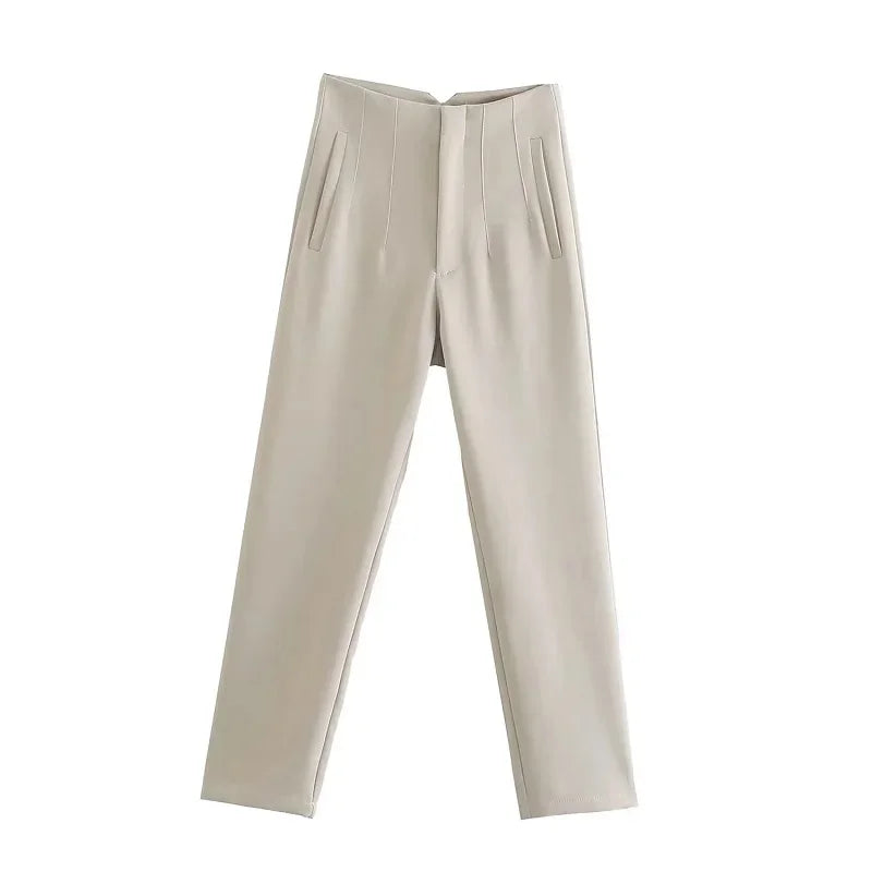 Fashionable Office Wear 
High waist Trousers