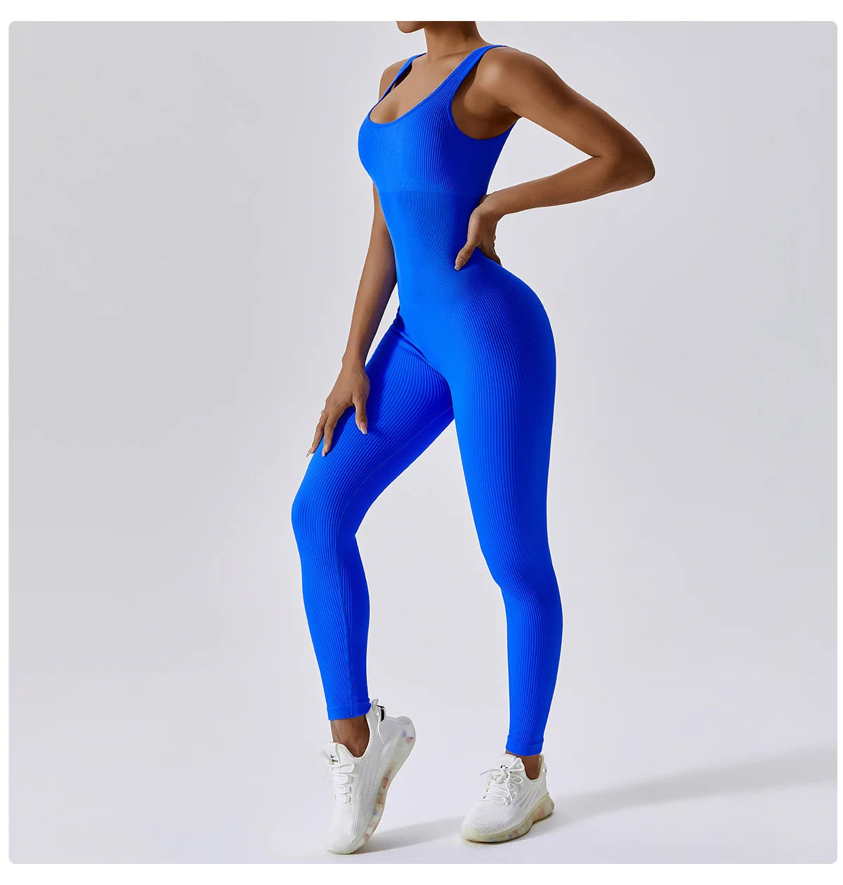 Seamless One-piece Jumpsuit Yoga Suit, Women Dance Romper Fitness Bodysuit 
Workout Siamese Sportswear