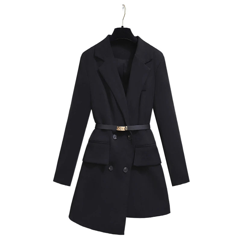 Spring/Autumn Office Lady Double Breasted Coat