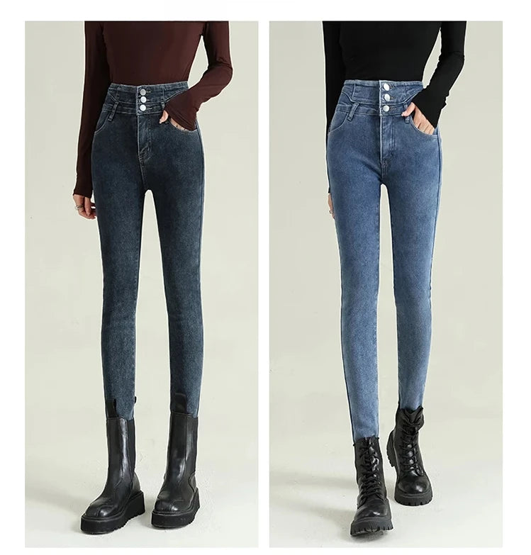 High Waist Women Stretch Skinny Jeans