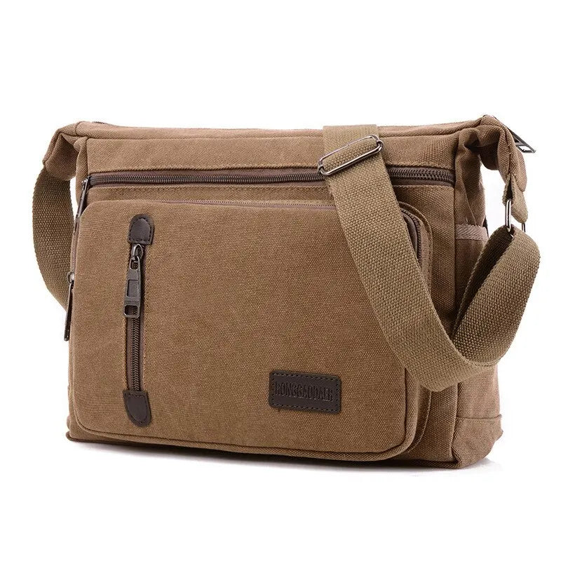 Canvas Shoulder Bag 
Bottle Men & Women Casual Crossbody, Multi Layered bag