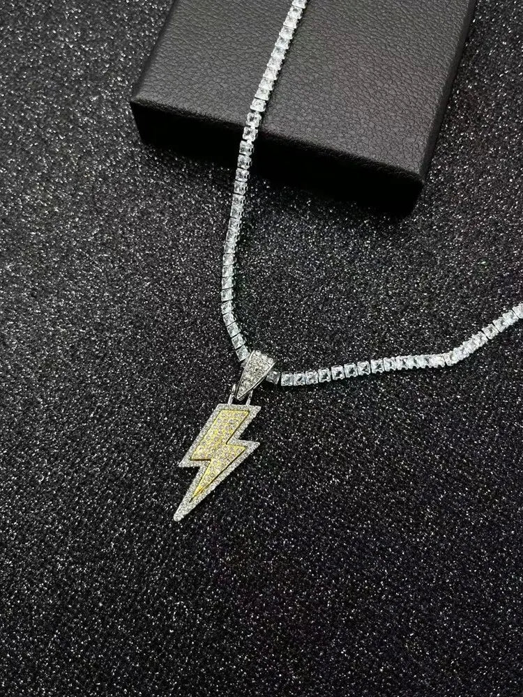 1 Piece Men Lightning Necklace