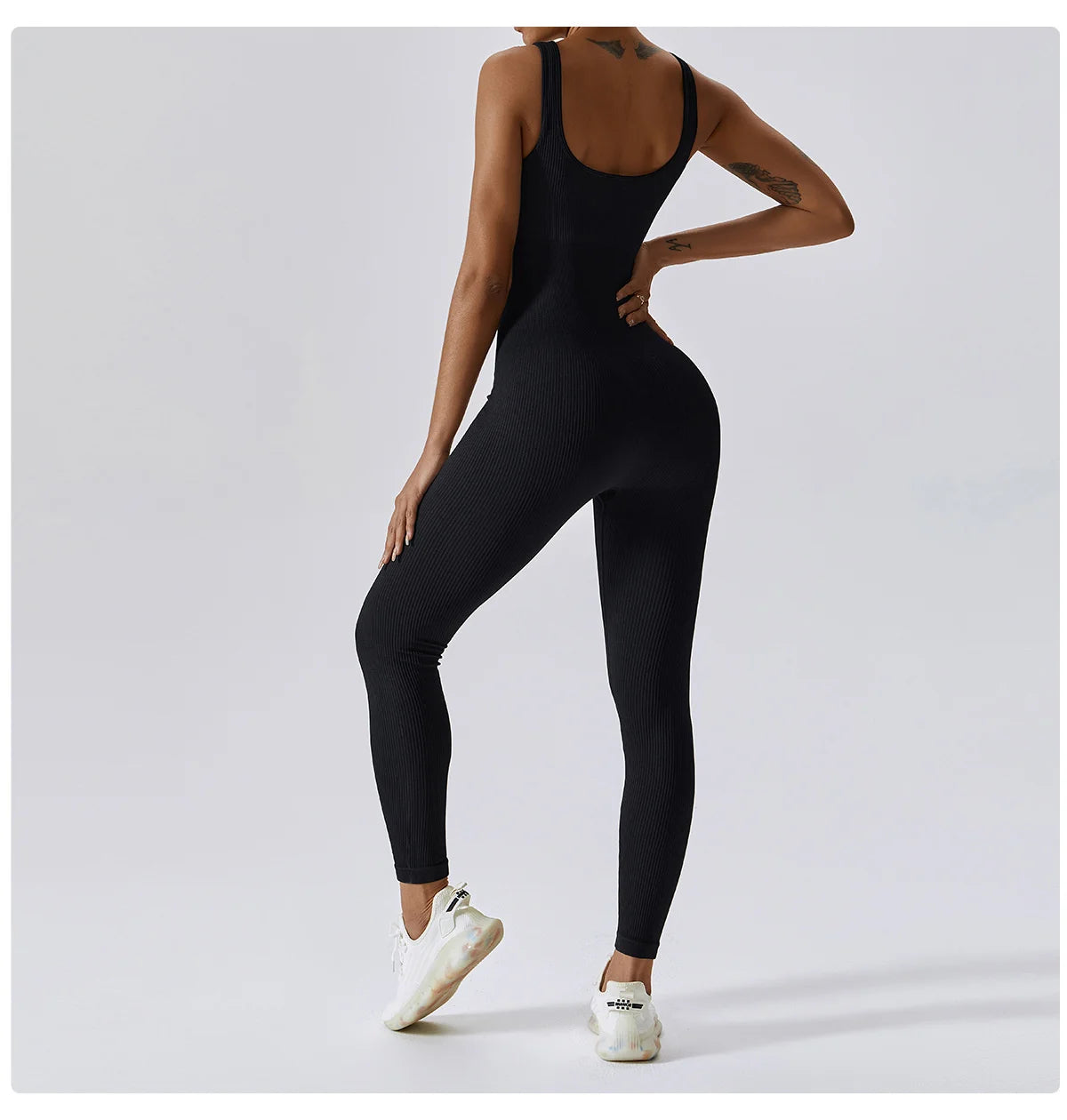 Seamless One-piece Jumpsuit Yoga Suit, Women Dance Romper Fitness Bodysuit 
Workout Siamese Sportswear