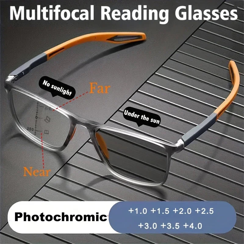 Photochromic Anti-blue Light Multifocal Reading Glasses 
New Progressive Eyewear for Men & Women 
Sports Eyeglasses