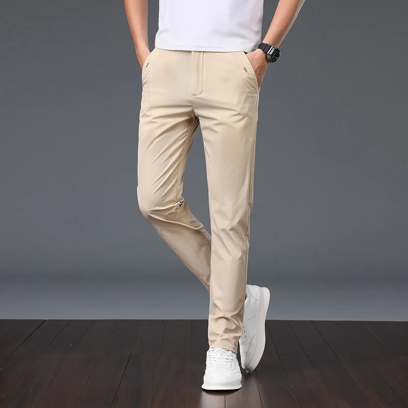 Summer Thin Ice Silk Casual Pants