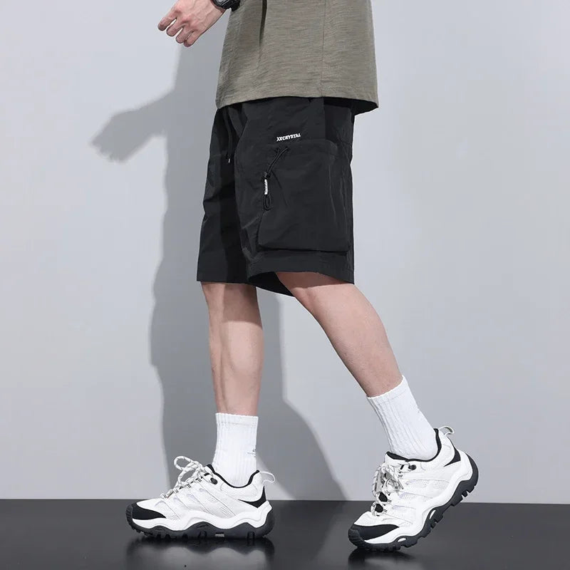 Summer Thin Cargo Men Loose Shorts 
Pocket Baggy Shorts