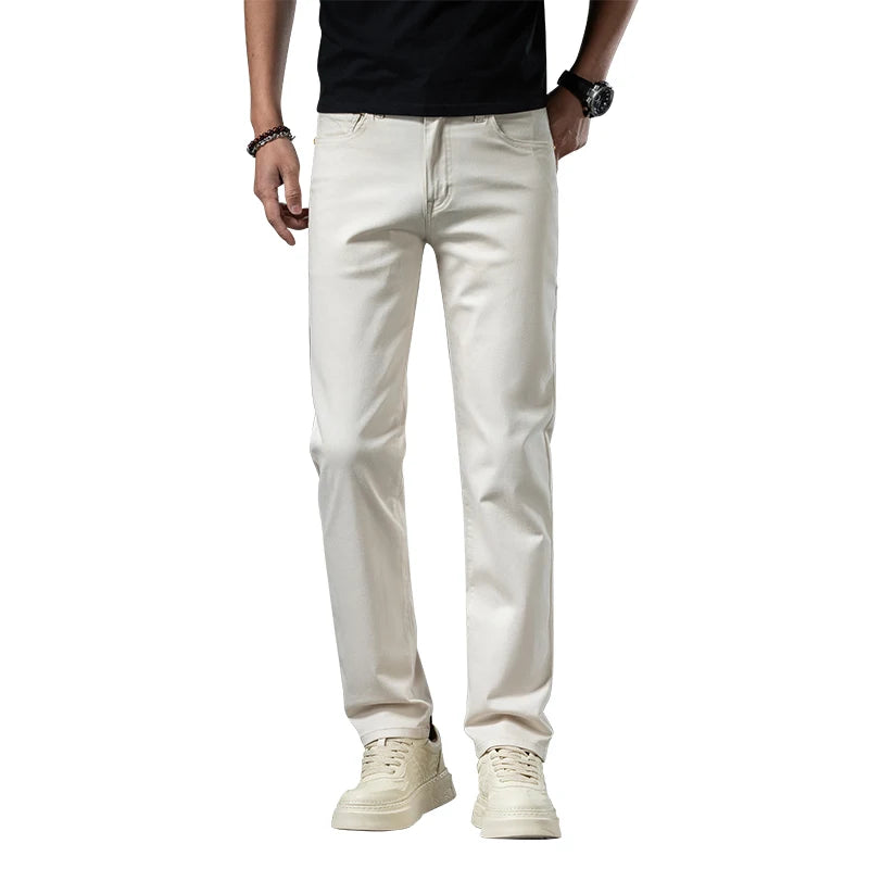 Cotton Stretch Slim Smart Jeans