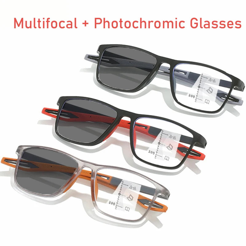 Photochromic Anti-blue Light Multifocal Reading Glasses 
New Progressive Eyewear for Men & Women 
Sports Eyeglasses