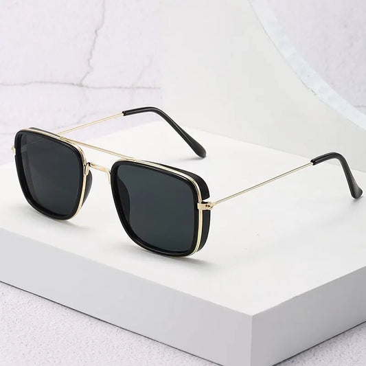 Fashion Sunglasses with Metal Small Square Frame, UV Protection