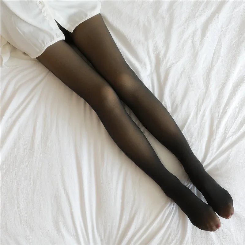 Winter Warm Tights, Translucent, Thick 
Pantyhose High Waist Elastic Wool Stockings Thermal Female Velvet Tights