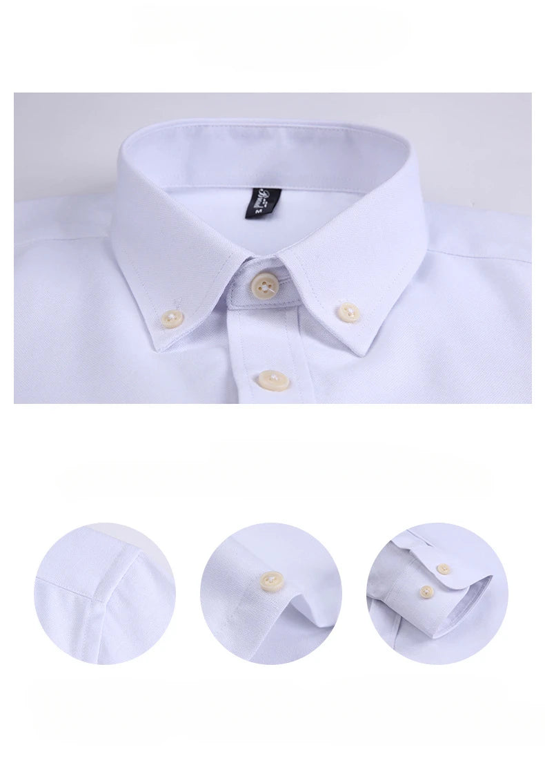 Business Classic Lapels Casual Male Shirt