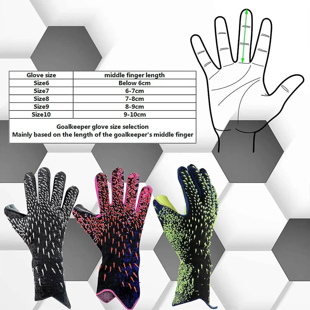 Goalkeeper Gloves with Strong Grip for Soccer 
football Gloves for Kids Youth & Adult