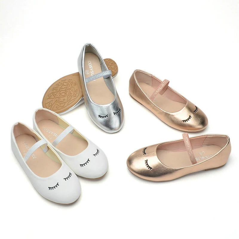 Lovely slip-on princess flats shoes