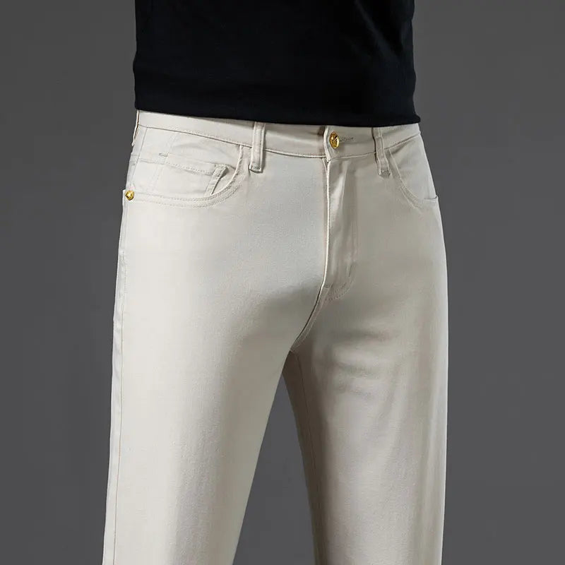 Cotton Stretch Slim Smart Jeans