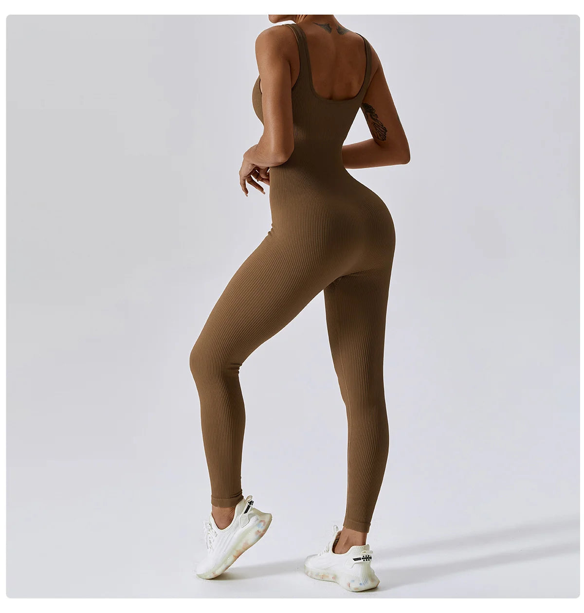 Seamless One-piece Jumpsuit Yoga Suit, Women Dance Romper Fitness Bodysuit 
Workout Siamese Sportswear