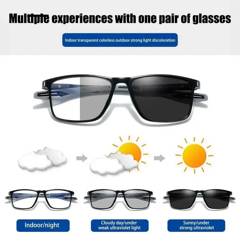 Photochromic Anti-blue Light Multifocal Reading Glasses 
New Progressive Eyewear for Men & Women 
Sports Eyeglasses