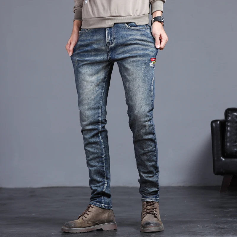 Autumn & Winter Slim Stretch Vintage Street Denim