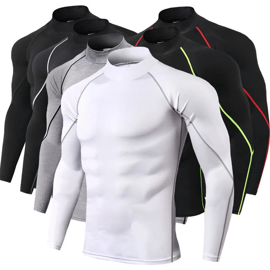 Men Sport T-shirt, Quick Dry, suits for Bodybuilding, Running 
Shirt Long Sleeve Compression Top for Gym & Fitness