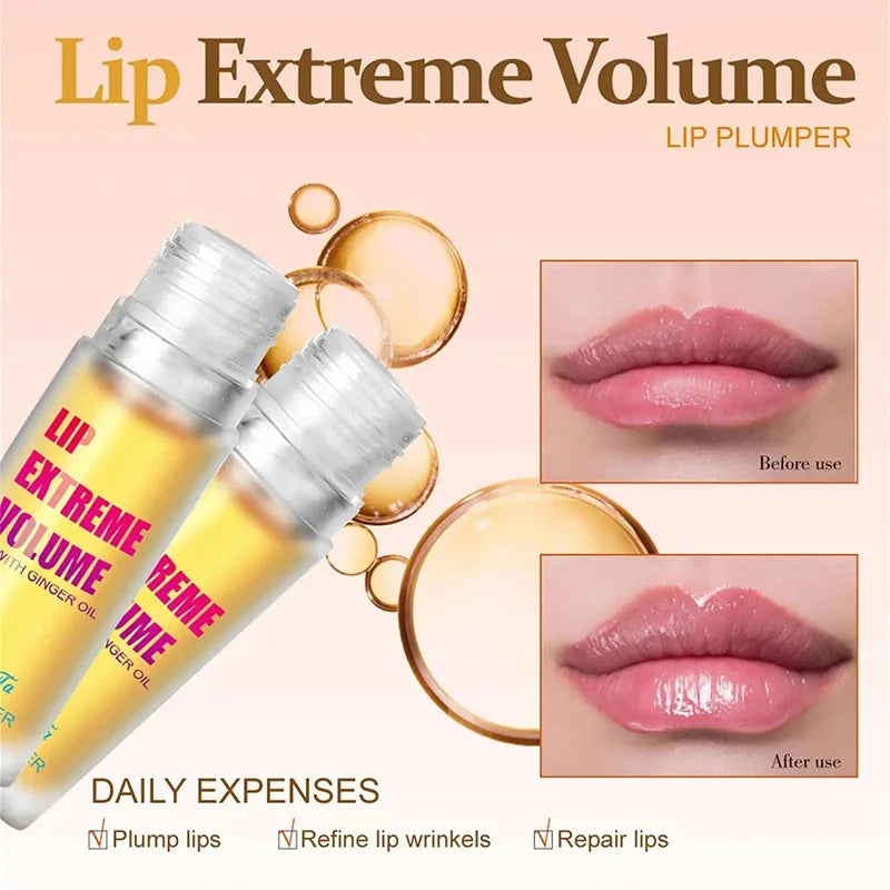 Instant Volumizing Essence Oil, Long Lasting Lip Plumper Oil 
Serum Repair Lip, Fine Lines Increases Elasticity Lip Balm