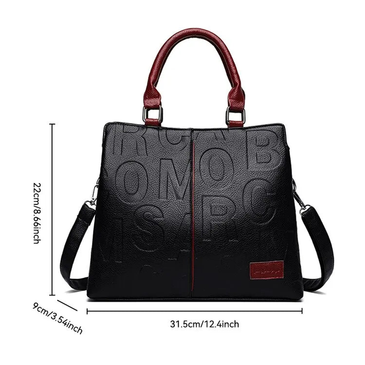 Fashion Solid Color Shoulder Ladies Handbag