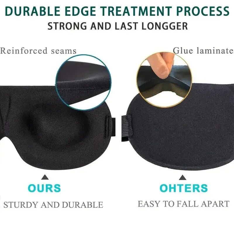 3 D Stereoscopic Sleep Eye Mask
Sleep Magic Memory Sponge 
Black Shading Breathable Eye Protection