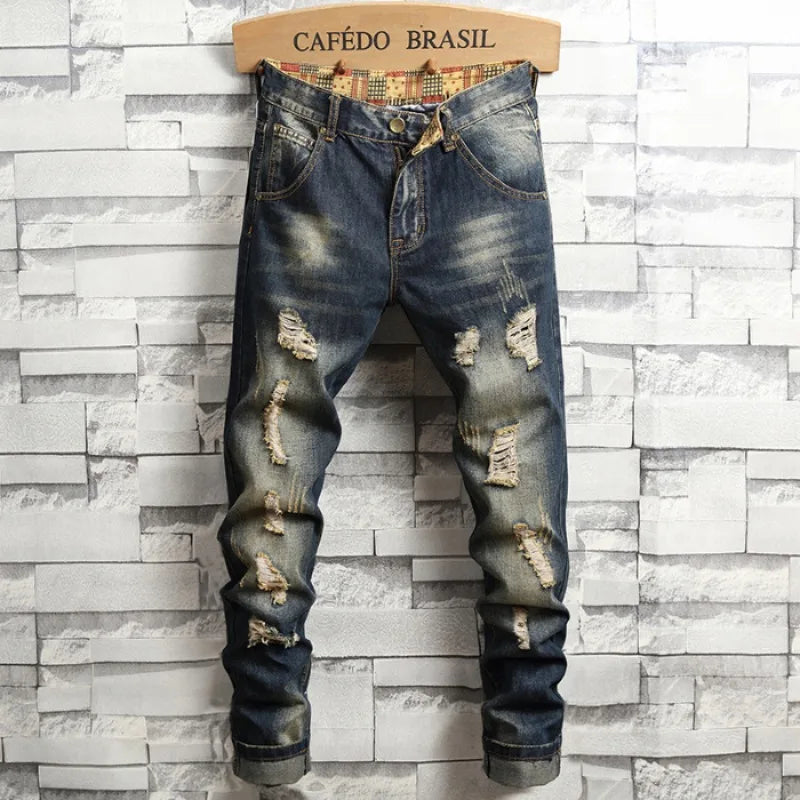 Spring New style Ripped Jeans