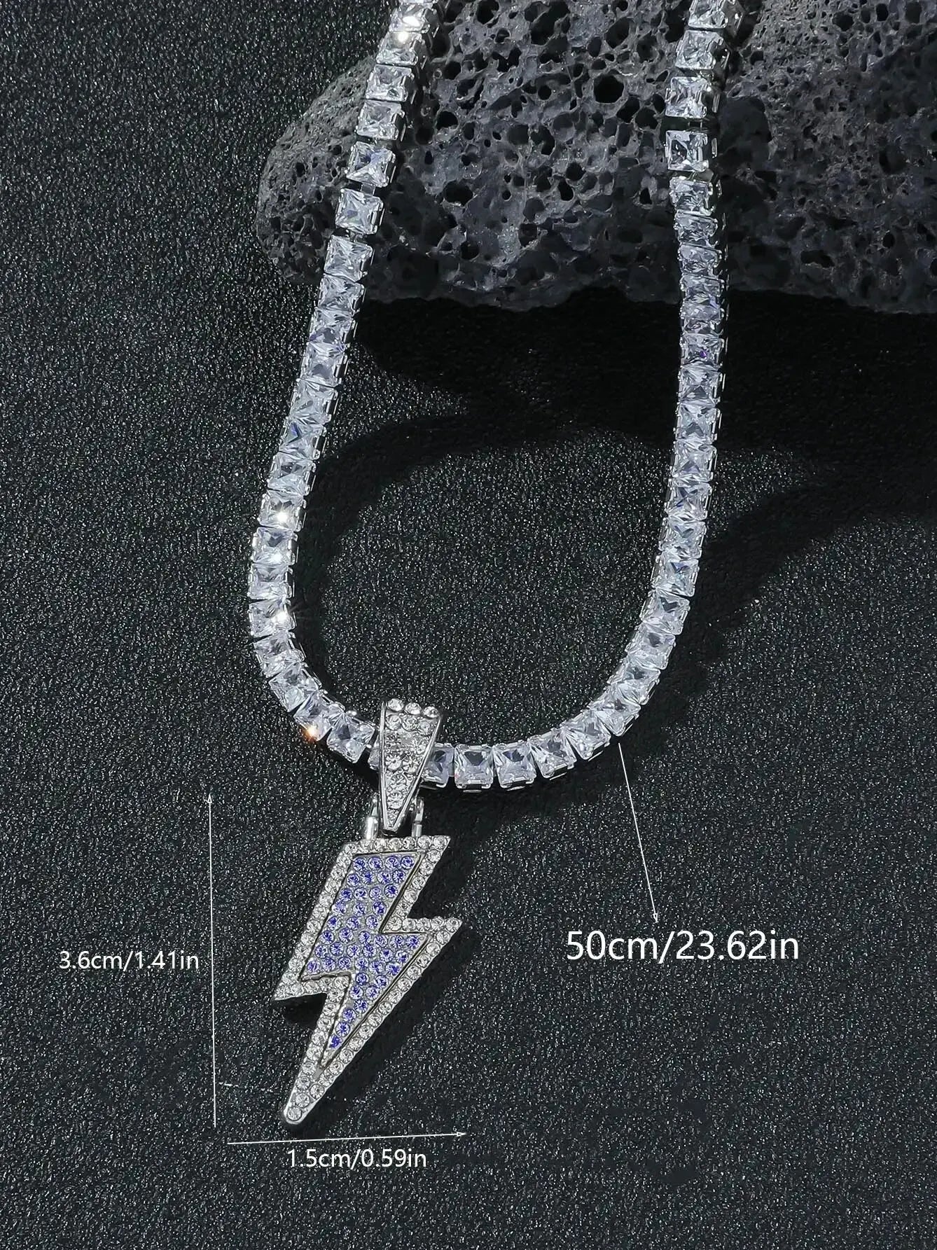 1 Piece Men Lightning Necklace