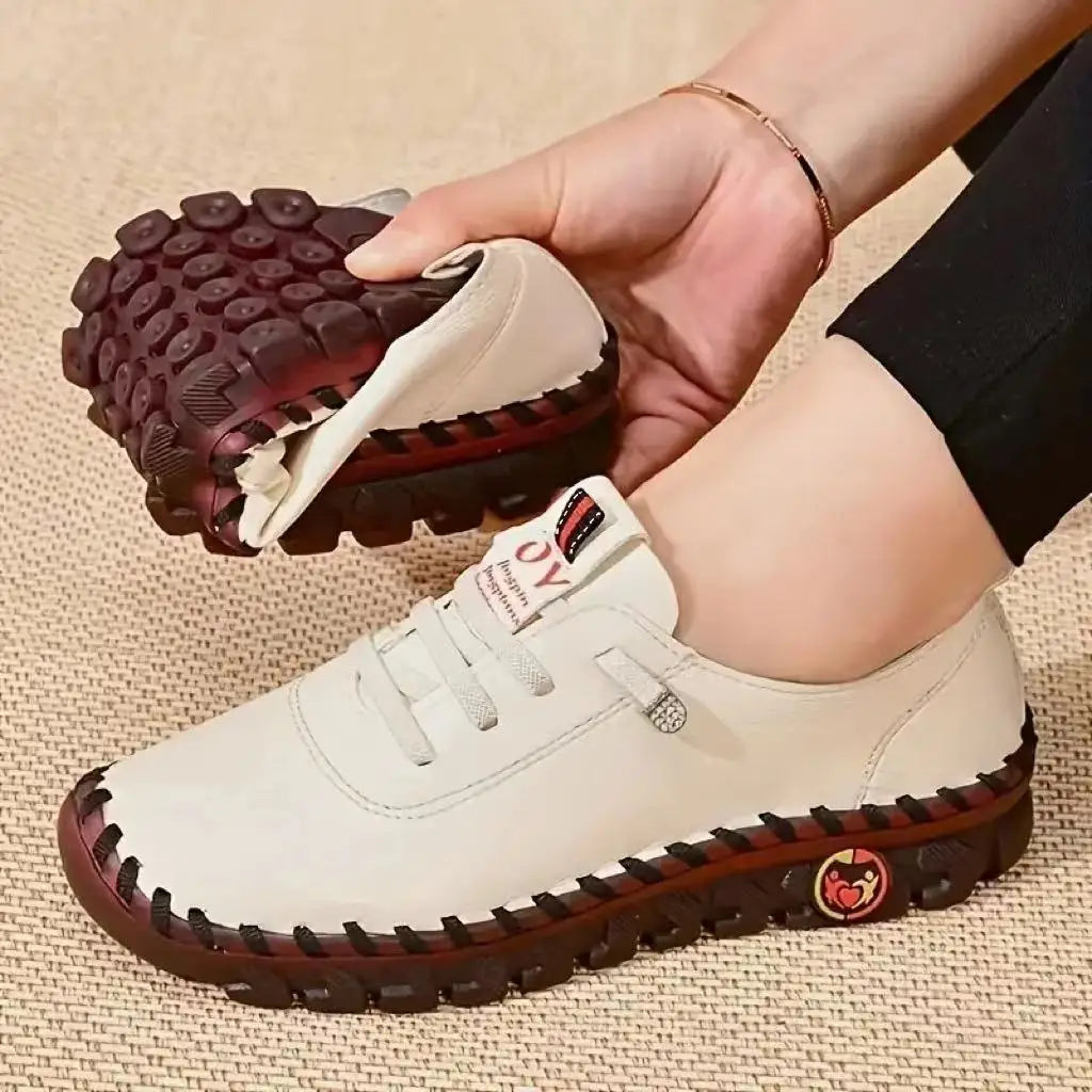 Women Vulcanized Shoes 
Pu Leather Casual Shoes, Soft & Comfortable