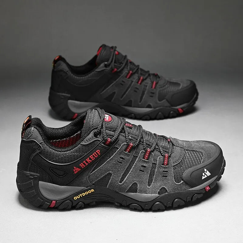 Men's Hiking Shoes with Suede Leather 
Outdoor Shoes, Men Trekking Sneakers