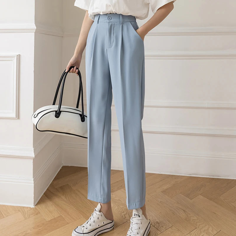 Fall Spring Suit Woman Trousers