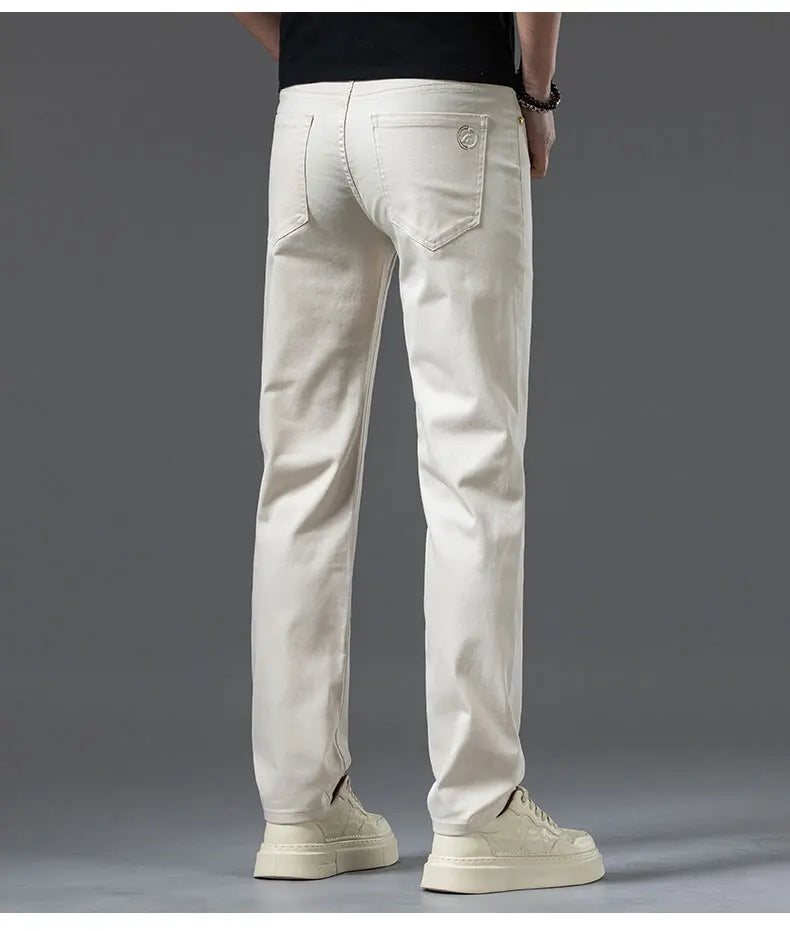 Cotton Stretch Slim Smart Jeans