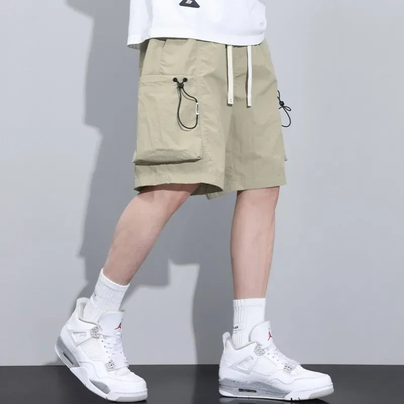 Summer Thin Cargo Men Loose Shorts 
Pocket Baggy Shorts